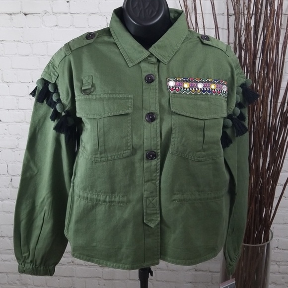 CoffeeShop Beaded Cargo Jacket S - Picture 3 of 8